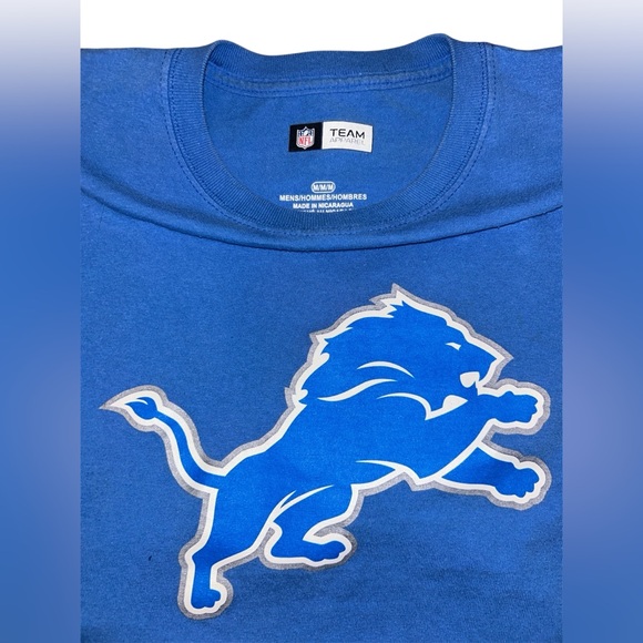 NFL Other - Detroit Lions NFL Team Apparel T-Shirt Short Sleeve Mens Medium
